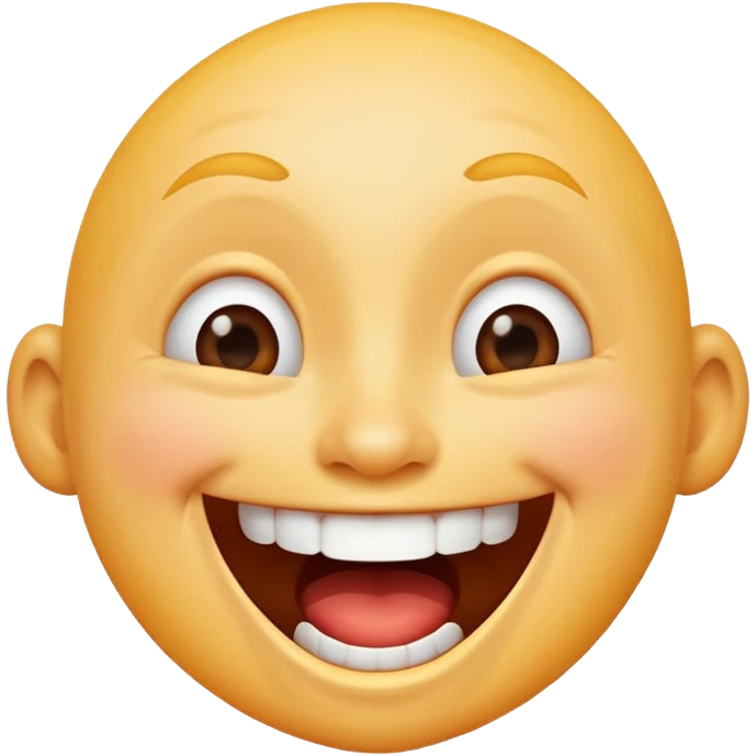 funny laughing face emoji