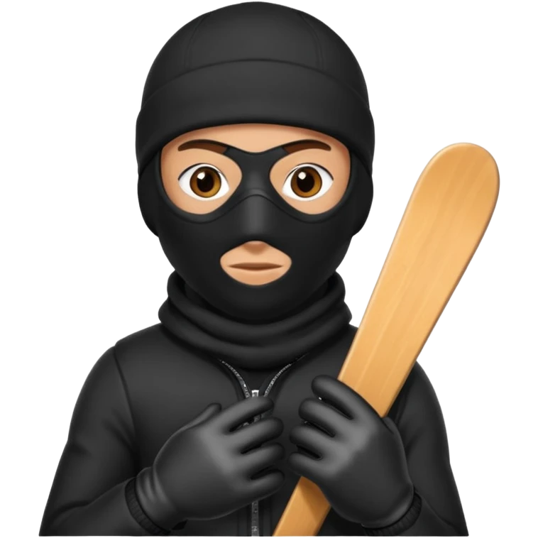 Robber with glouse emoji