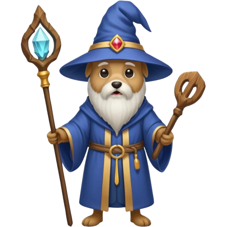 Dog wizard emoji
