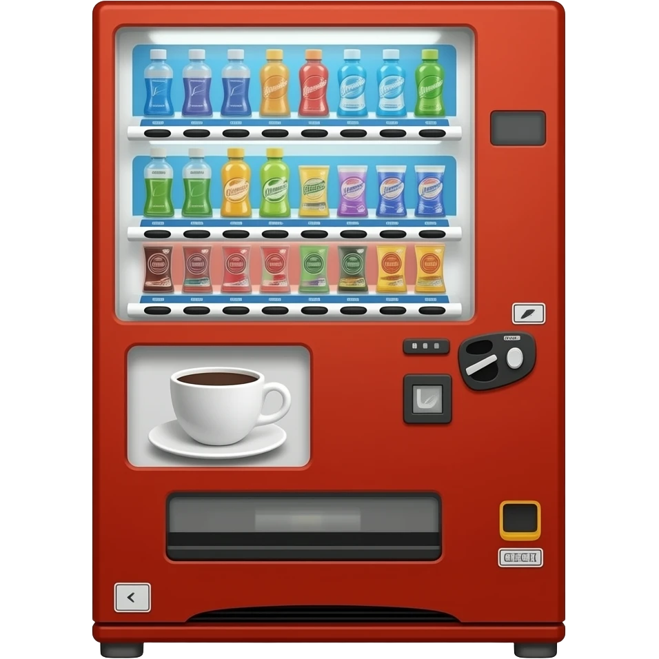 Vending machine for cofee emoji