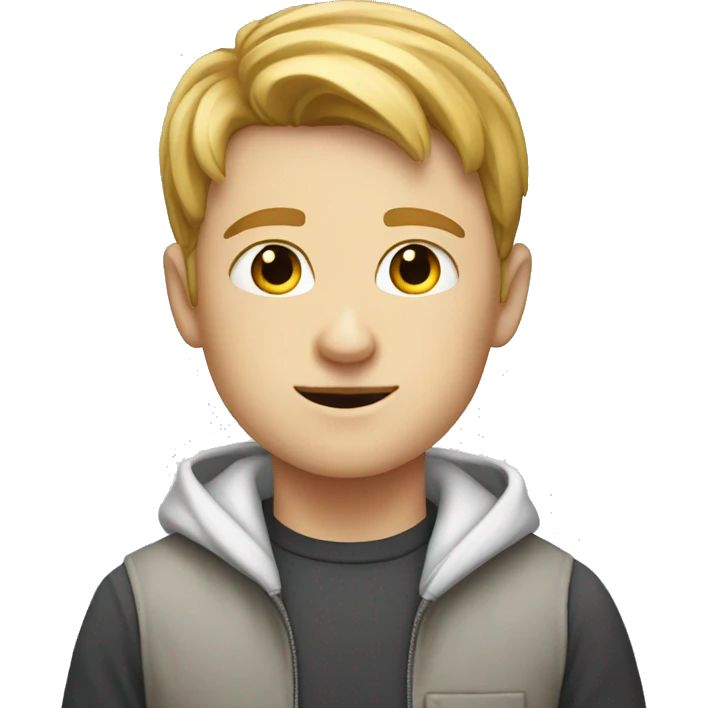 white boy and white in cimema emoji