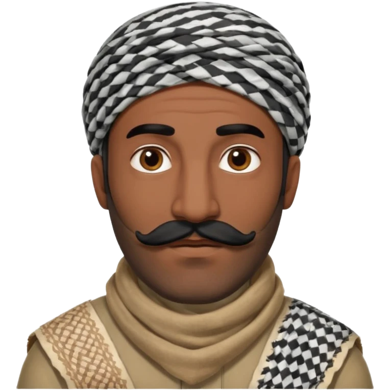 mustache middle east man,Big black mustache. emoji