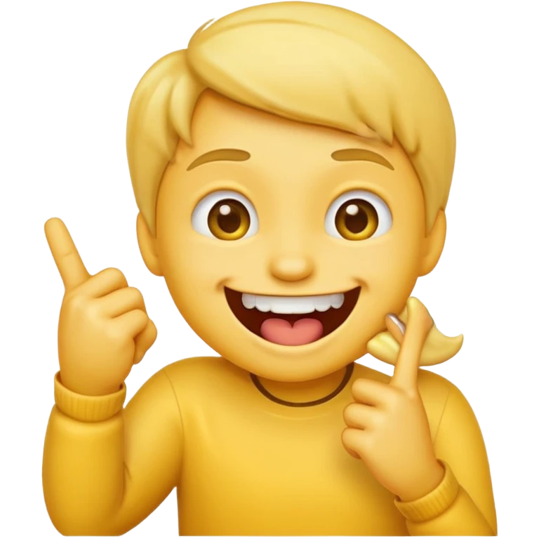 Emoji biting a finger emoji