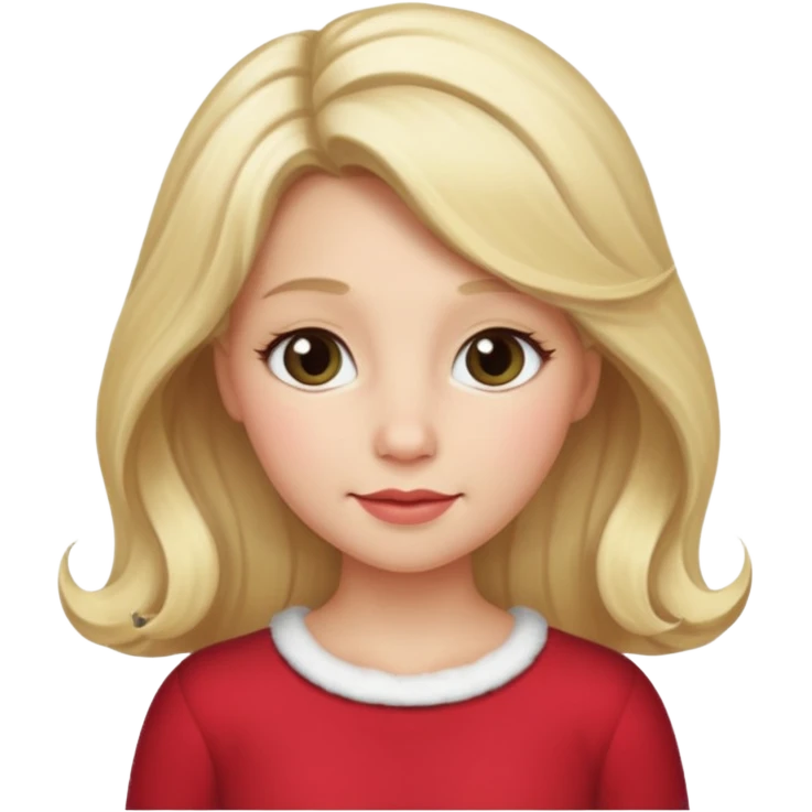Mom Noel chrtismas hair blonde long emoji