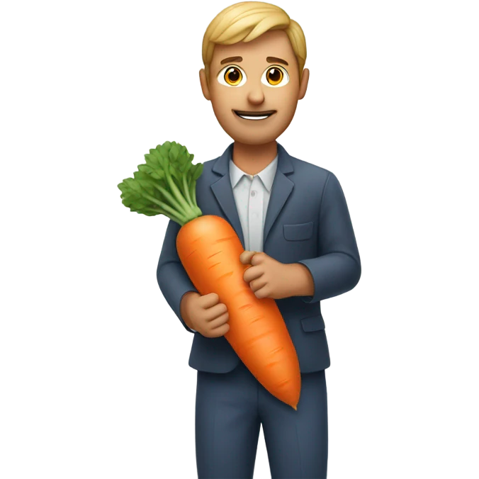 man carrot emoji