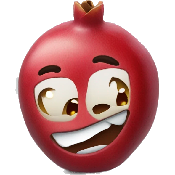 a  single pomegranate emoji