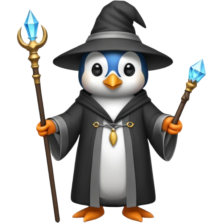 Penguin Wizard emoji
