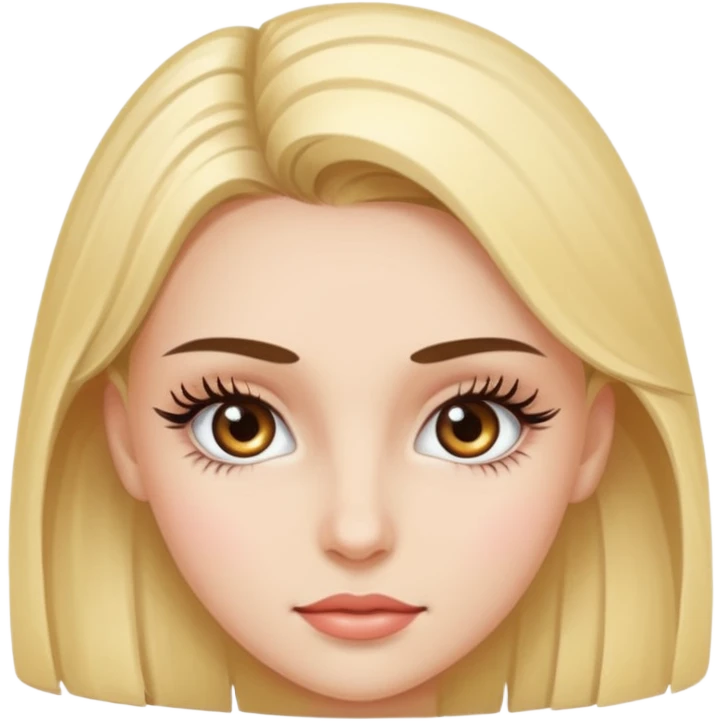 Гарна дівчина з крутими виразними віямм emoji