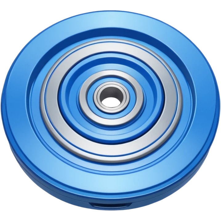 A blue Beyblade emoji
