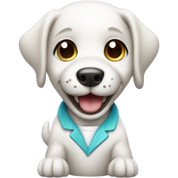 Puppy who is a dentist emoji