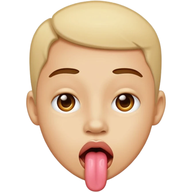 Sticking tongue out when I see fine shyt emoji