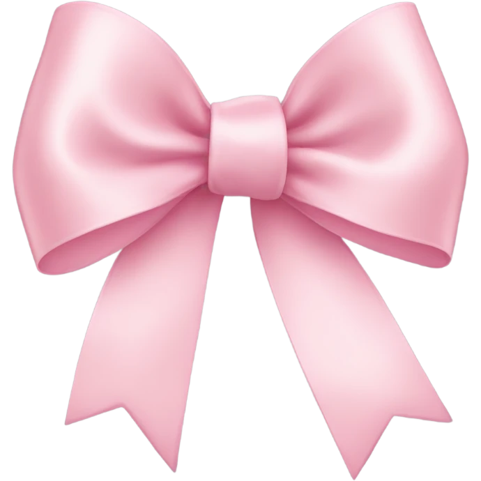light pink ribbon bow emoji