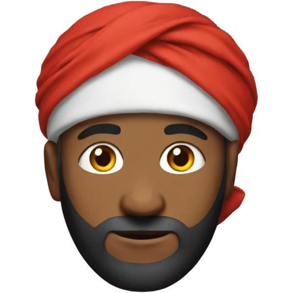 Habibi red turban emoji