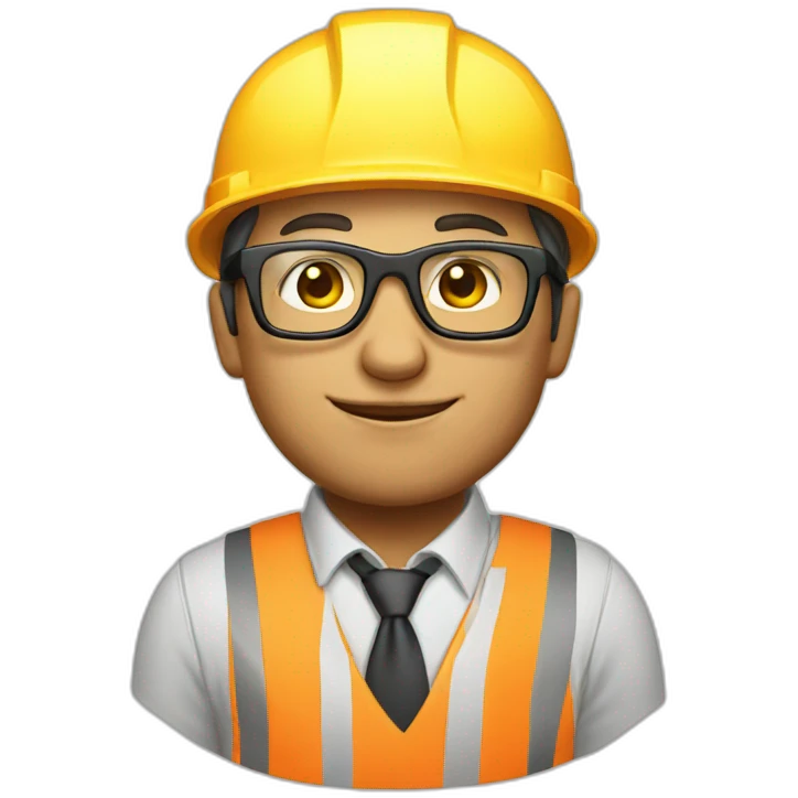 architect with glasses on site emoji
