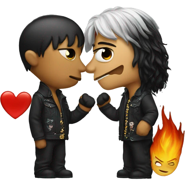 Shht with kiss emoji