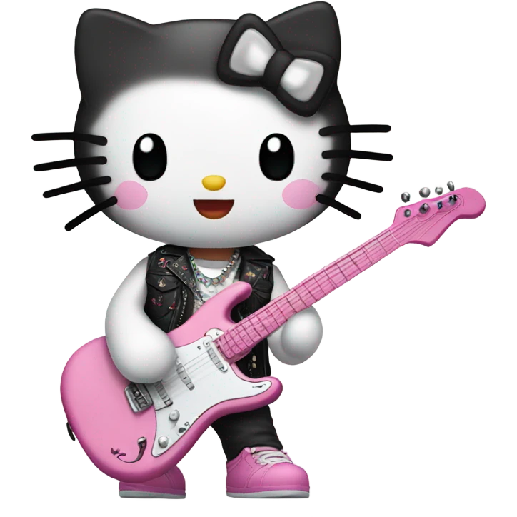 Hello kitty rockstar emoji