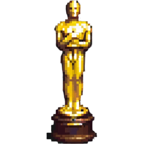golden Oscar statuette award emoji