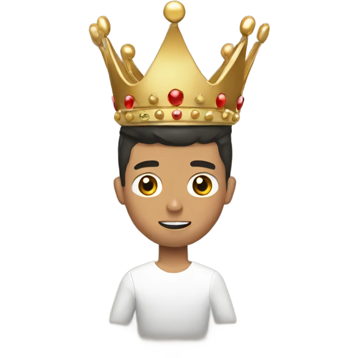 Cristiano Ronaldo with a crown emoji