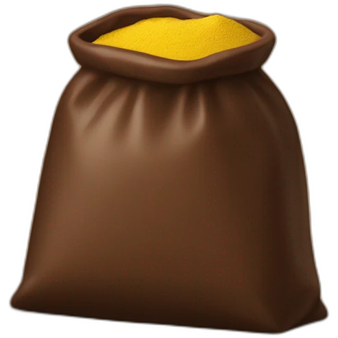 chocolate powder  - yellow bag emoji