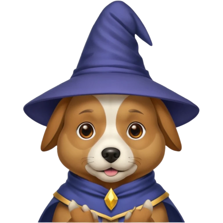 Dog wizard emoji