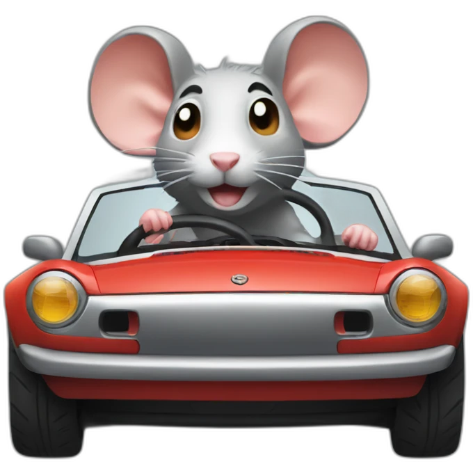 rat driving miata emoji