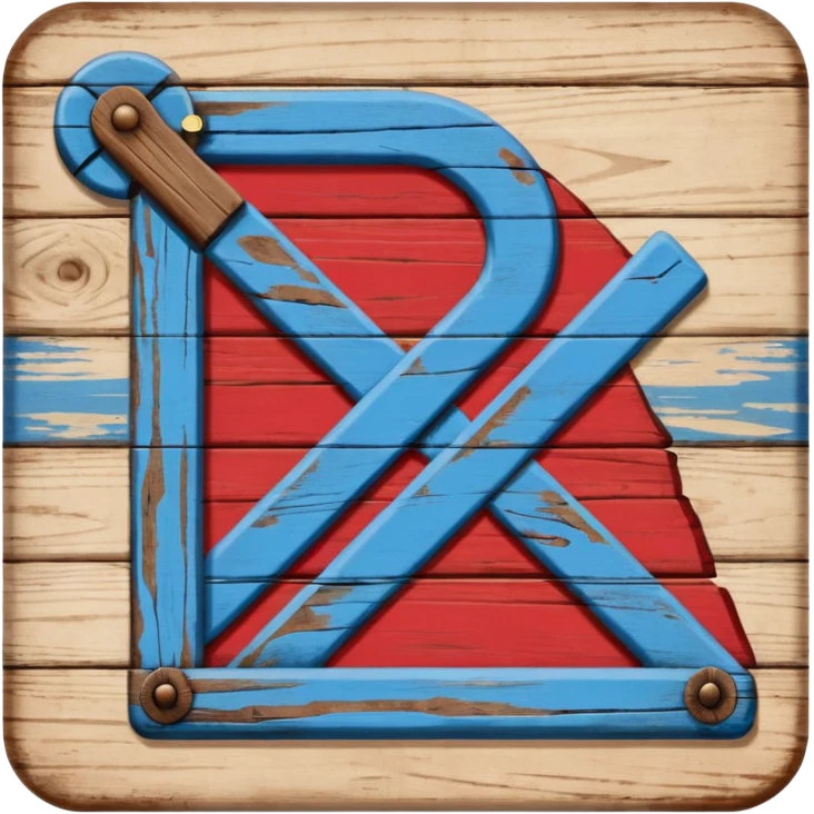 goal sign wood blue (#00A3E0) and red (#F9423A) emoji