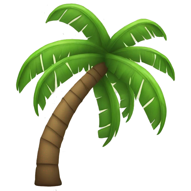 Palm tree on island emoji