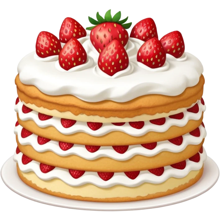 Strawberry shortcake cake  emoji