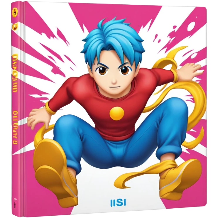 manga book with action cover emoji
