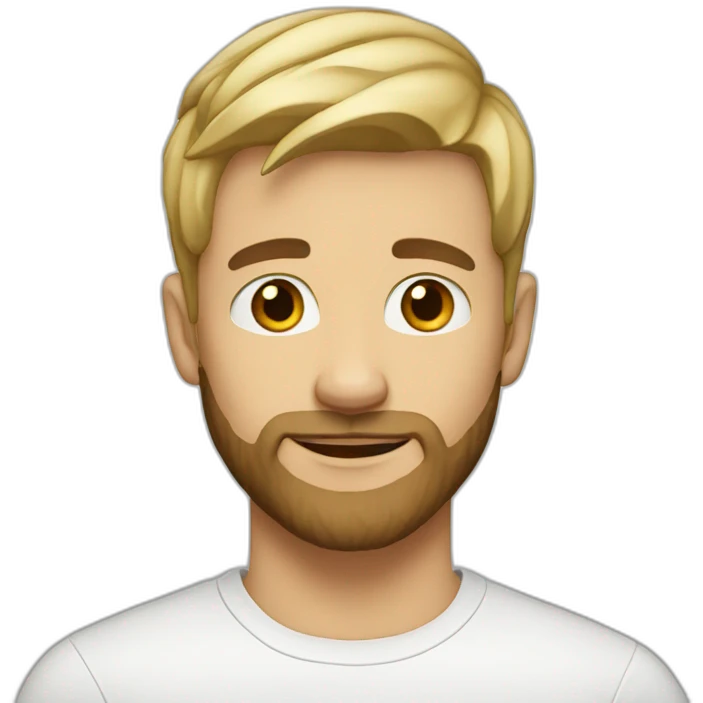 Young-man-short-blonde-hair-brown-beard emoji