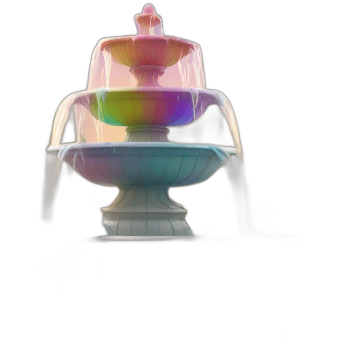 Colorful fountain  emoji