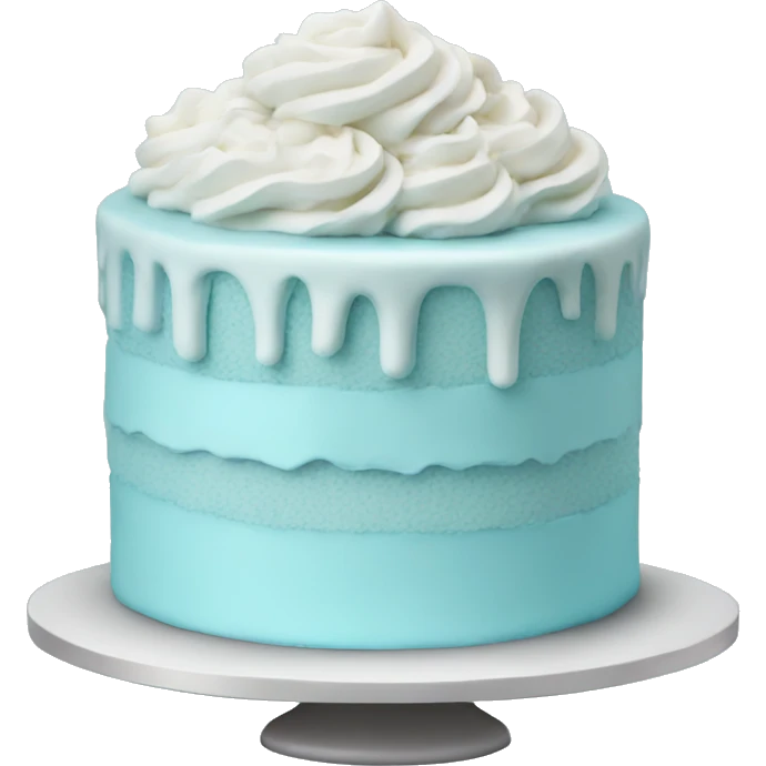 pastel blue cake emoji