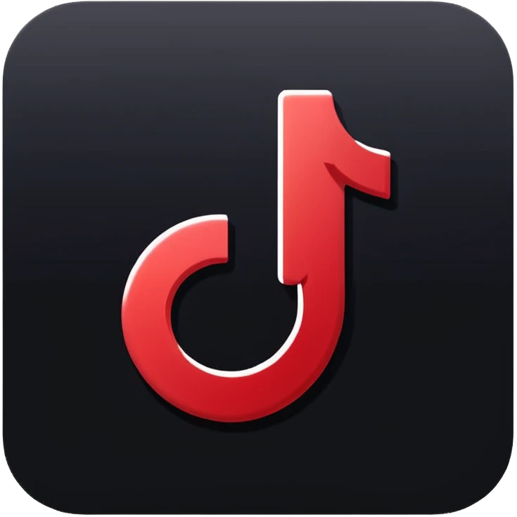 TikTok logo emoji