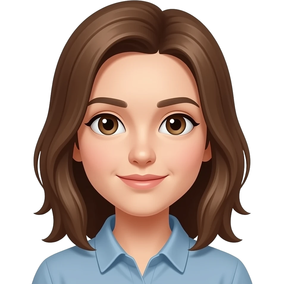 LA MISMA PERO CON PELO MAS CLARO Y CONO EL FONDO BLANCO emoji