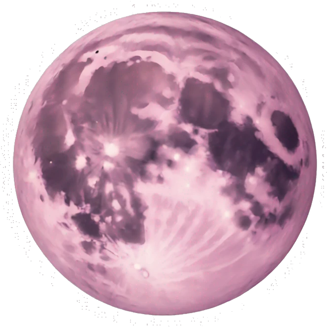 pastel pink moon emoji