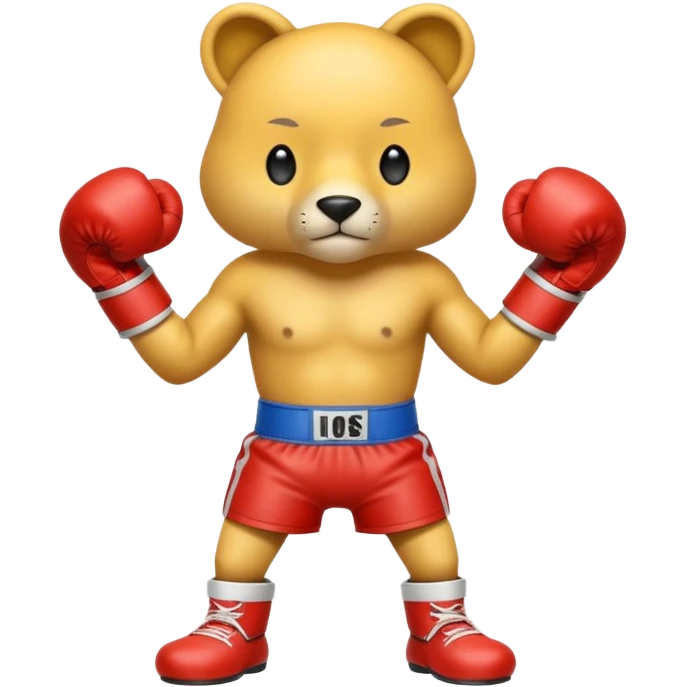 Animal with boxing gloves full body emoji