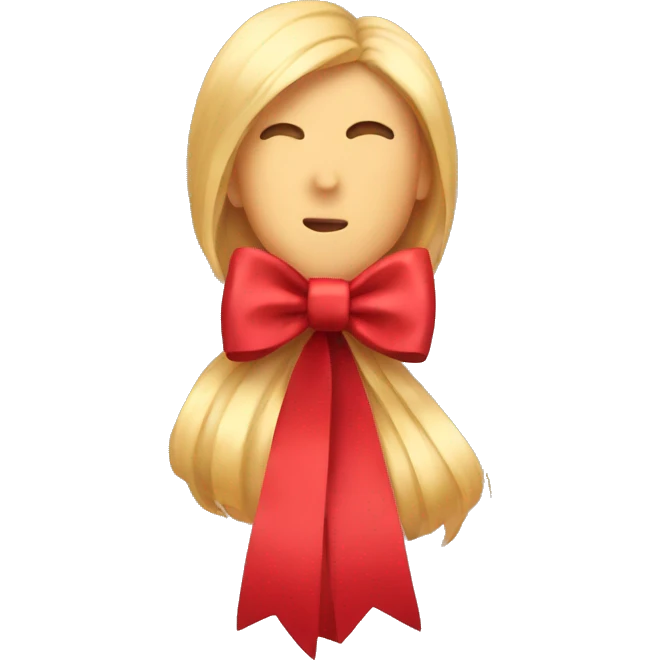 Red bow emoji