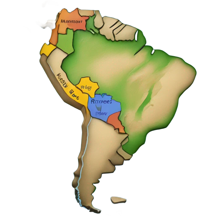 South America map emoji