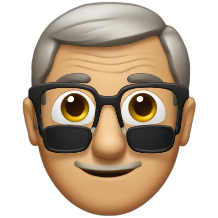 Mister Bean Tanned wearing glasses emoji