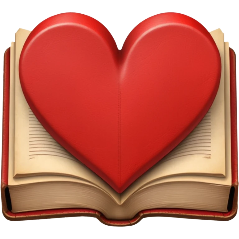heart-shaped book emoji