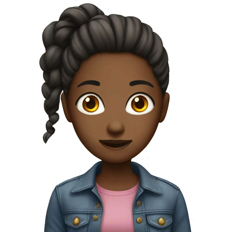 Girl with iPhone  emoji