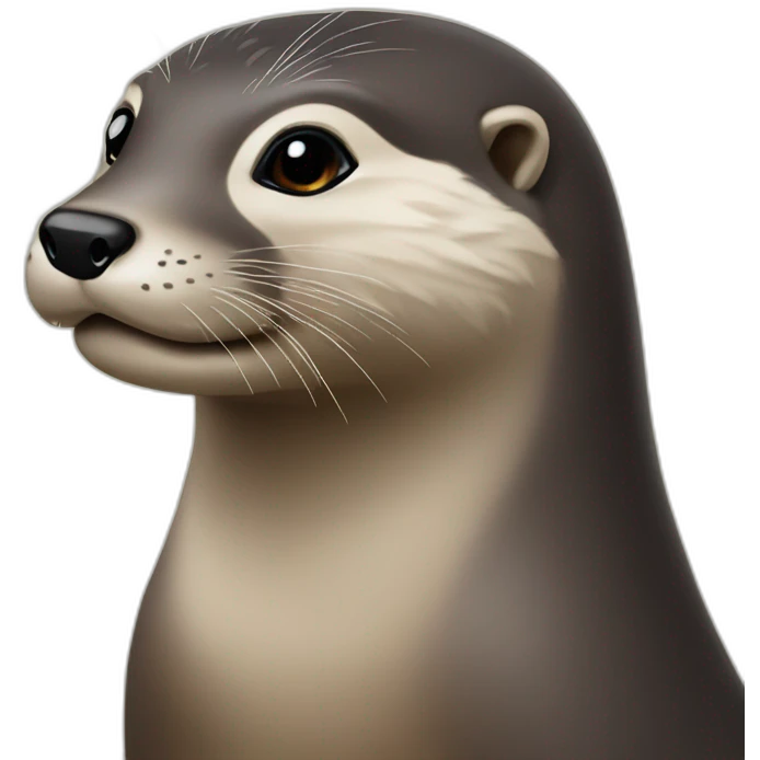 Loutre noire emoji