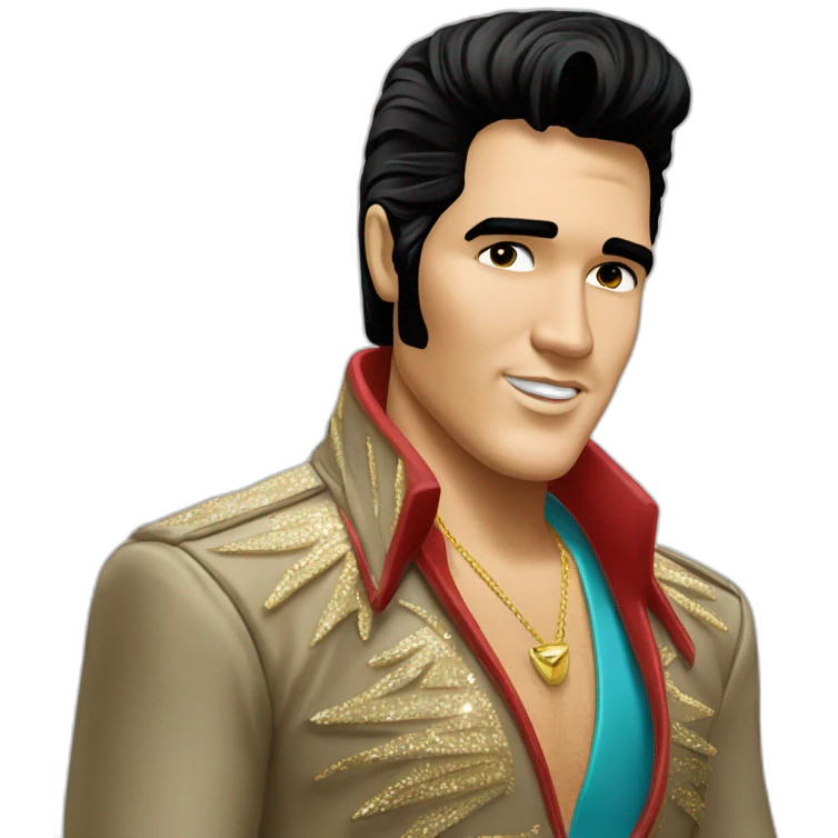 Elvis Presley cuerpo entero emoji
