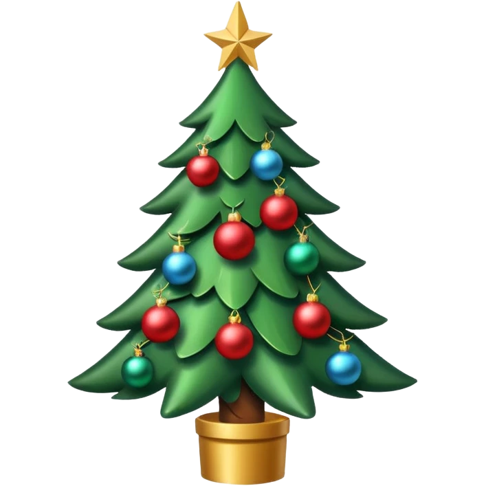 A Christmas tree  emoji