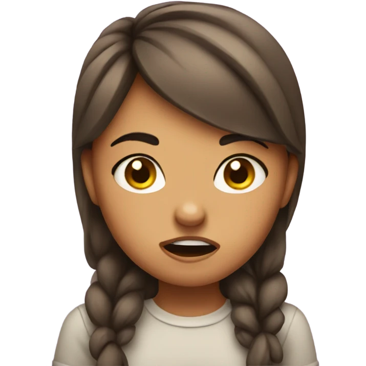 Girl bear mad emoji