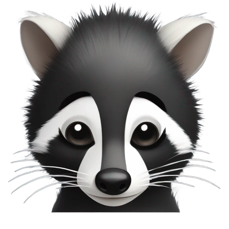 Raccoon opossum and skunk sitting together emoji
