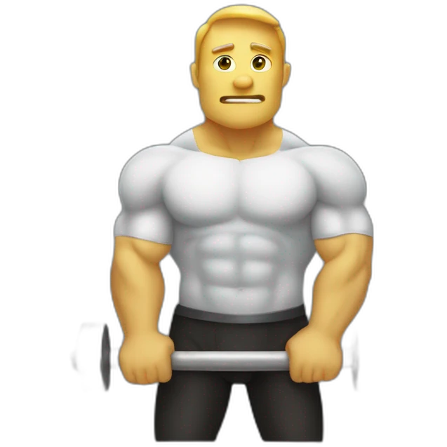 human hart and heavy weights emoji