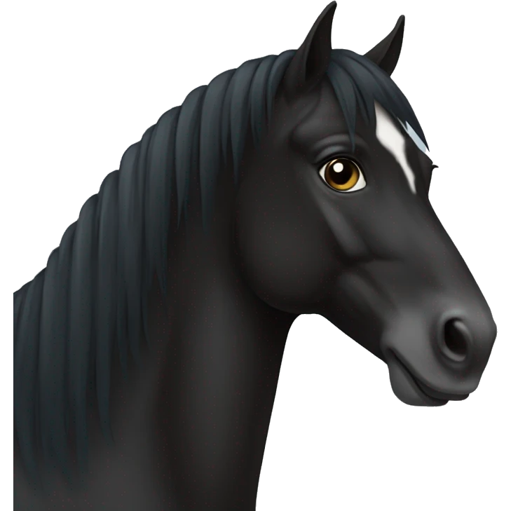 Black horse emoji text emoji