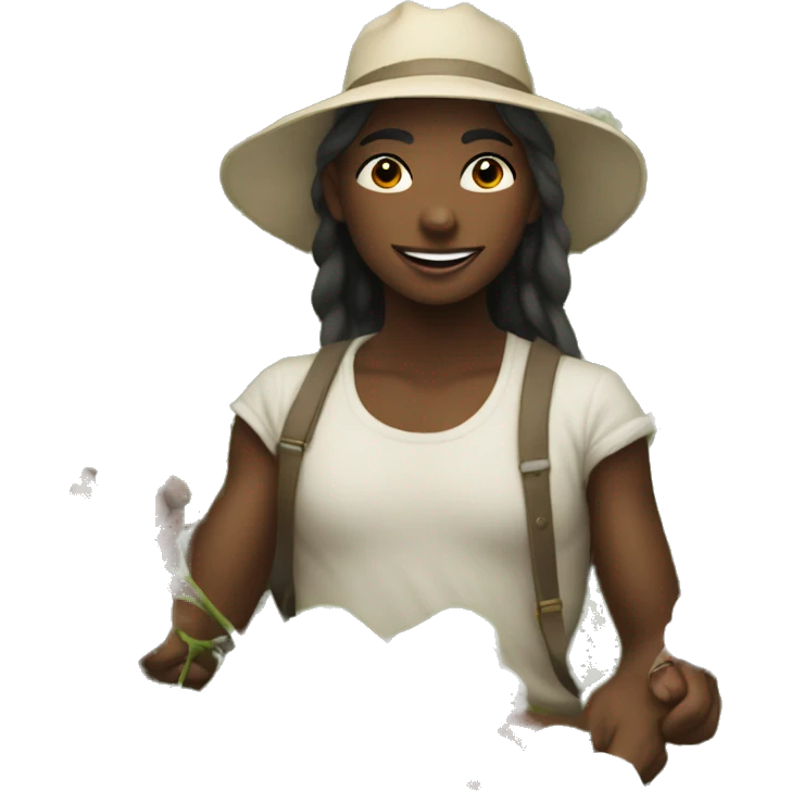 in cotton field emoji