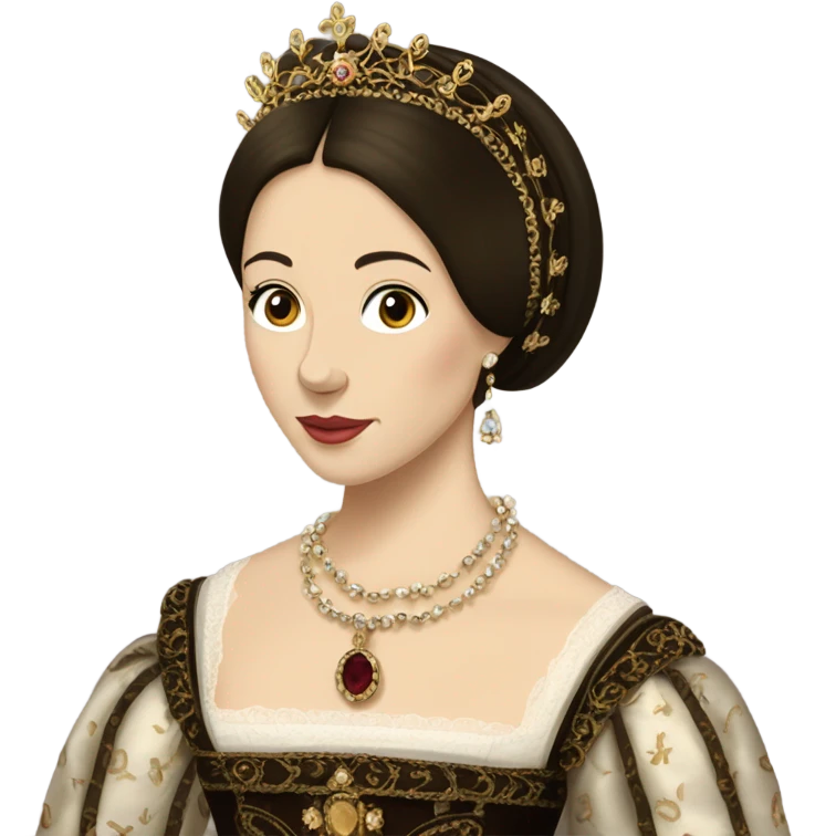 Anne Boleyn Tudor pretty detailed  emoji